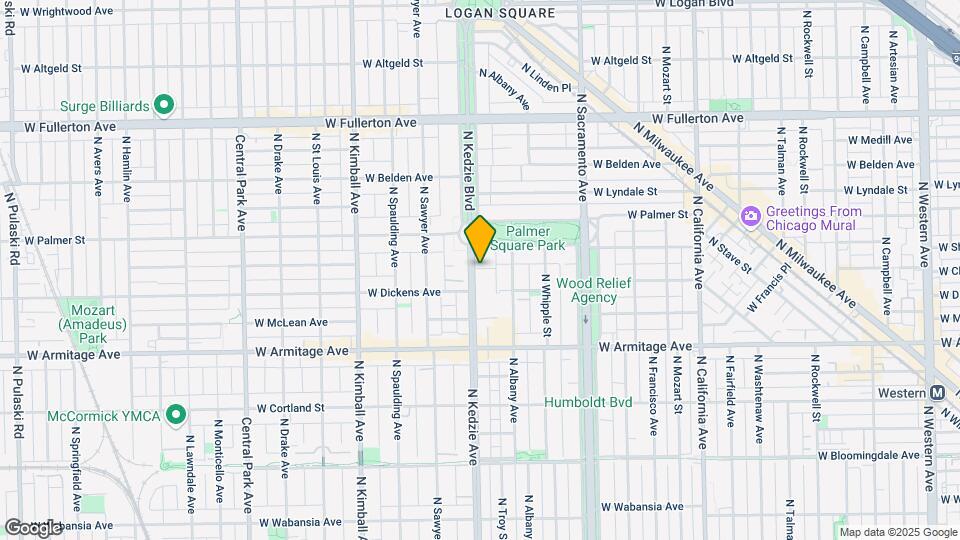 2121 N Kedzie Blvd Map and Location Details