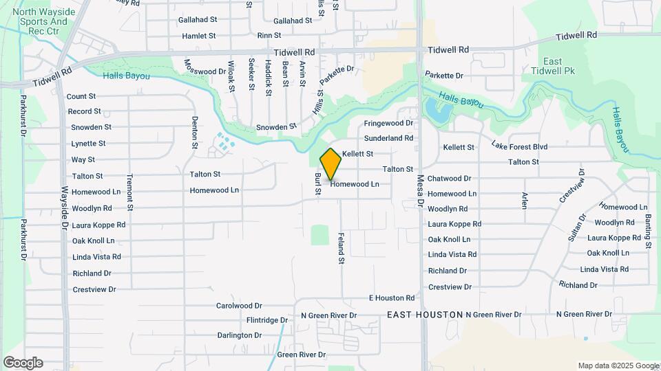 8526 Homewood Ln Map and Location Details