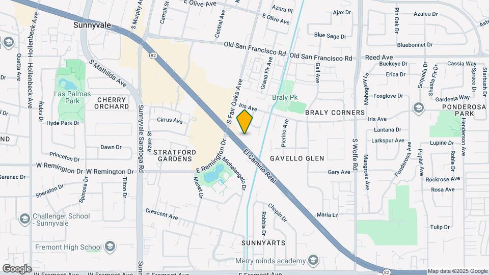 631 E El Camino Real Map and Location Details