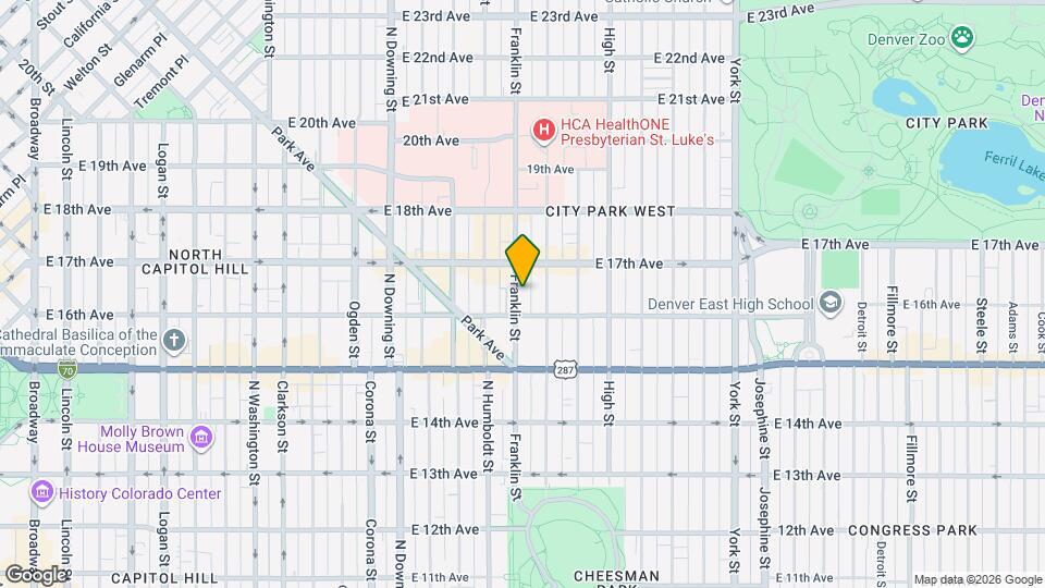 1632 Franklin St Map and Location Details