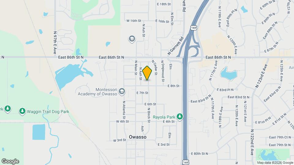 802 N Birch St Map and Location Details