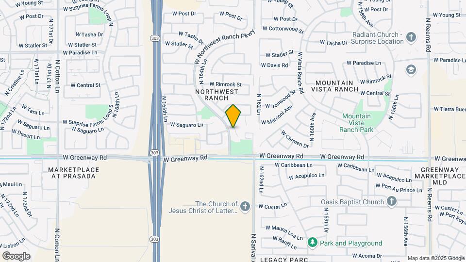 15616 N 164th Ln Map and Location Details
