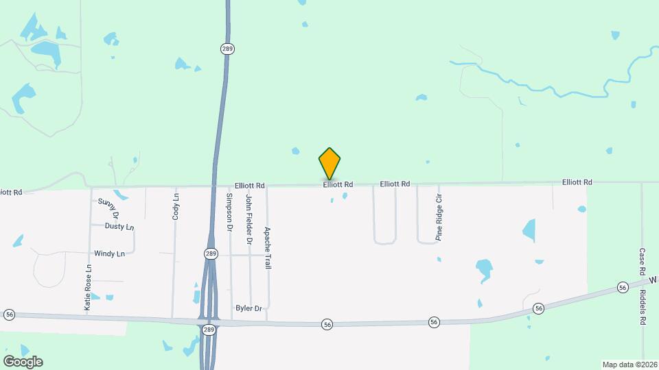 1613 Elliott Rd Map and Location Details