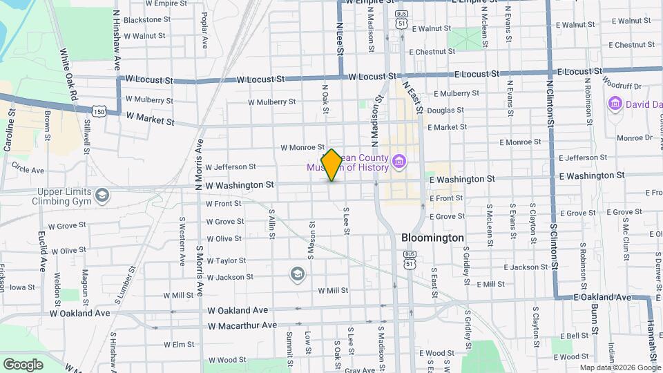 510 W Washington St Map and Location Details