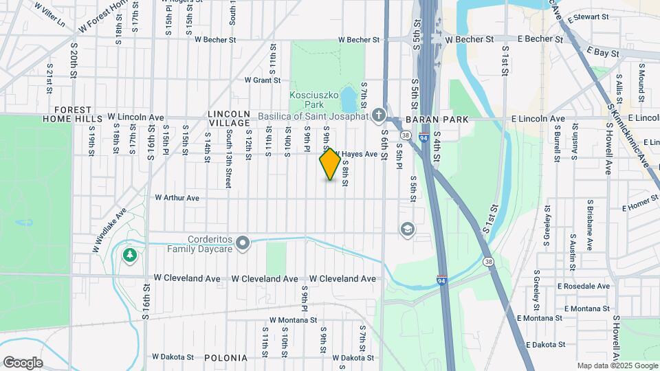 2470 S 9th St, Unit Lower Mapa y Detalles de la Ubicación