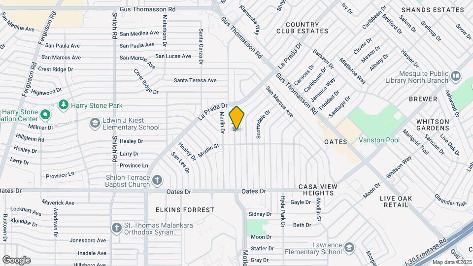 4416 Motley Dr Map and Location Details