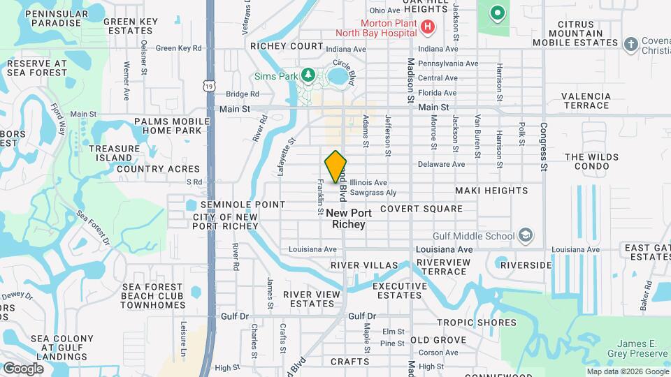 5708 Illinois Ave Map and Location Details