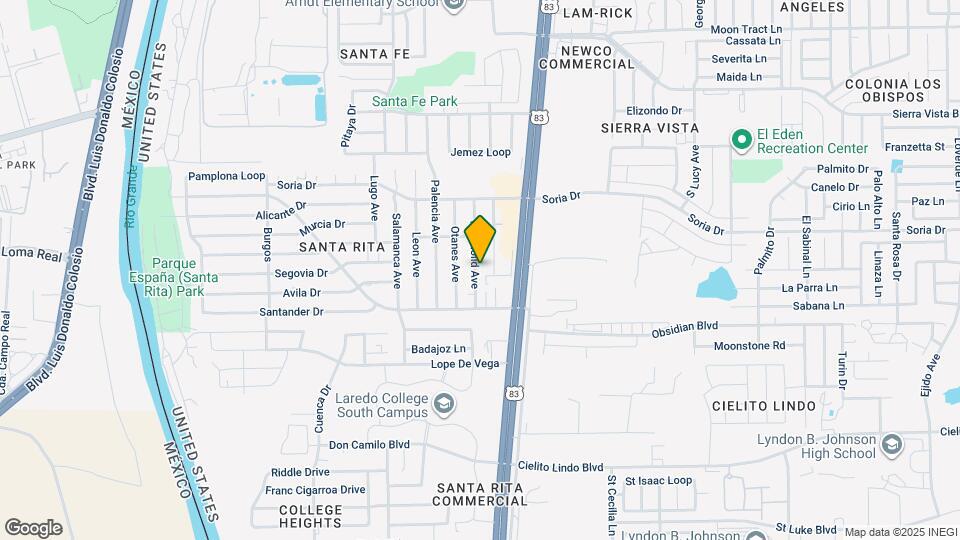 121 Valladolid Ave Map and Location Details