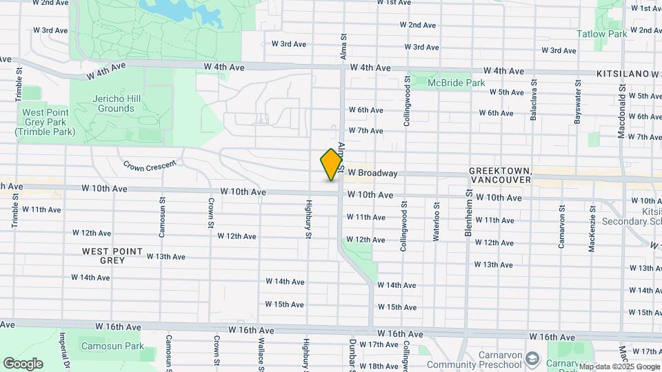 3727 W 10th Av Map and Location Details