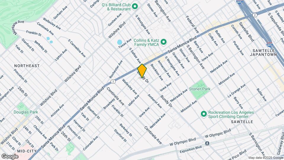 1537 S Bundy Dr Map and Location Details
