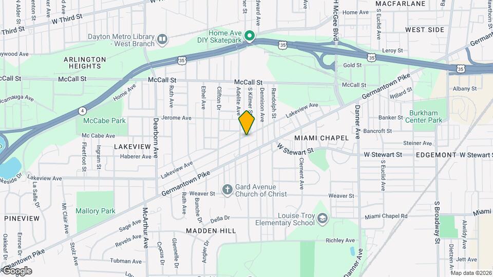 2240 Lakeview Ave Map and Location Details