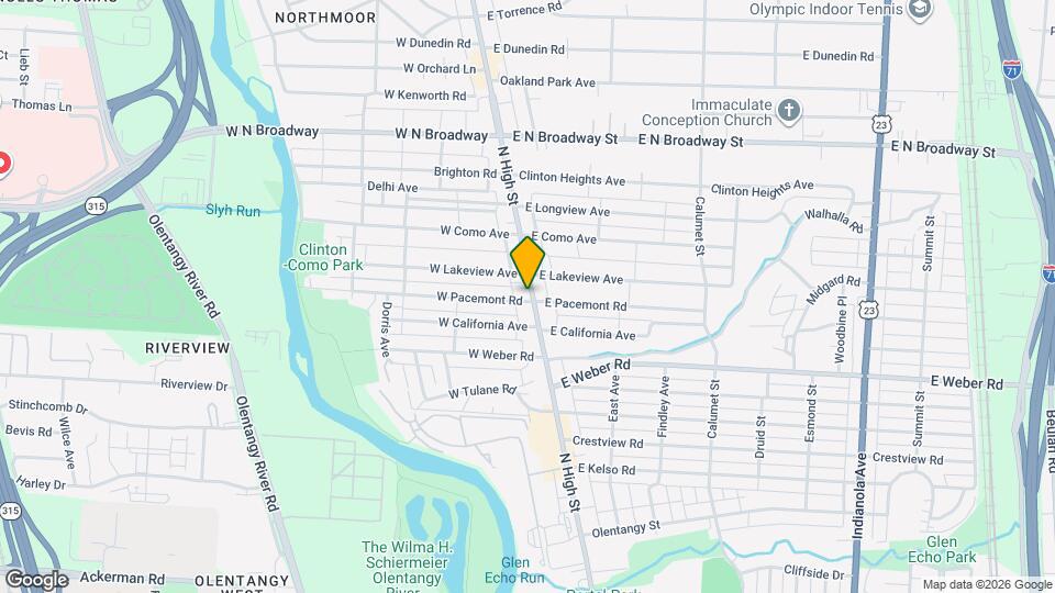 3167 N High St, Unit 4 Map and Location Details