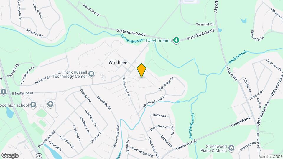 108 Mistletoe Way Map and Location Details