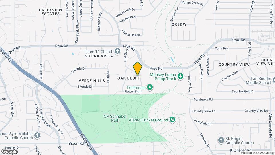 7706 Sandia Bluff Map and Location Details