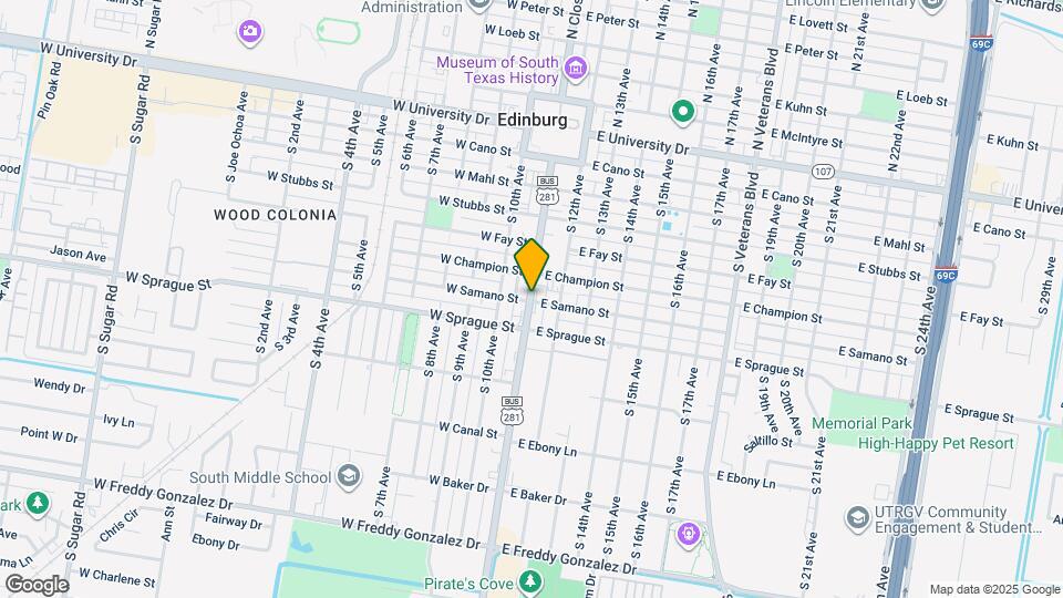 21 E Samano St Map and Location Details