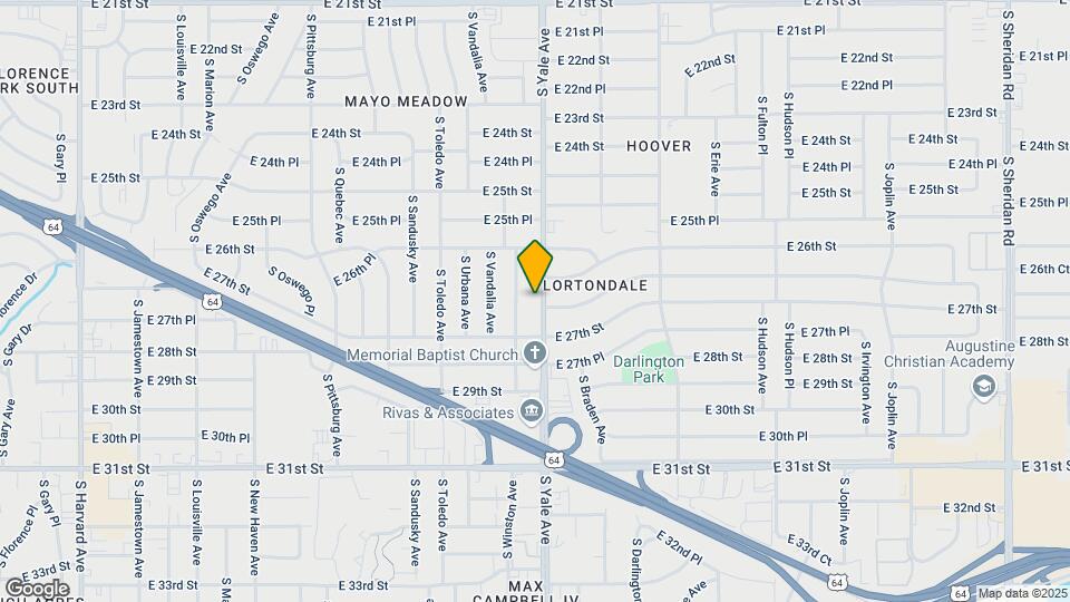 2648 S Yale Ave Map and Location Details