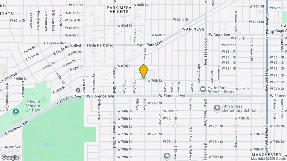 6901 8th Ave Map and Location Details