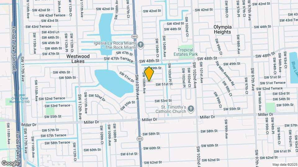 10521 SW 51st St Mapa y Detalles de la Ubicación