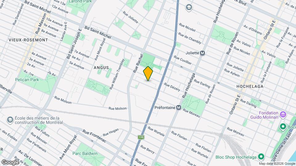 3675-3705 Rue Préfontaine Map and Location Details