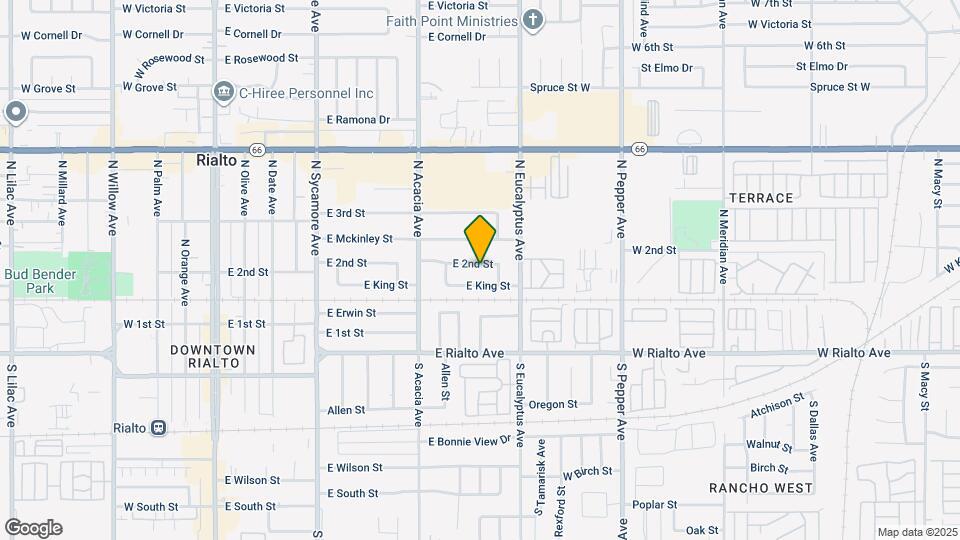 615 E 2nd St Map and Location Details