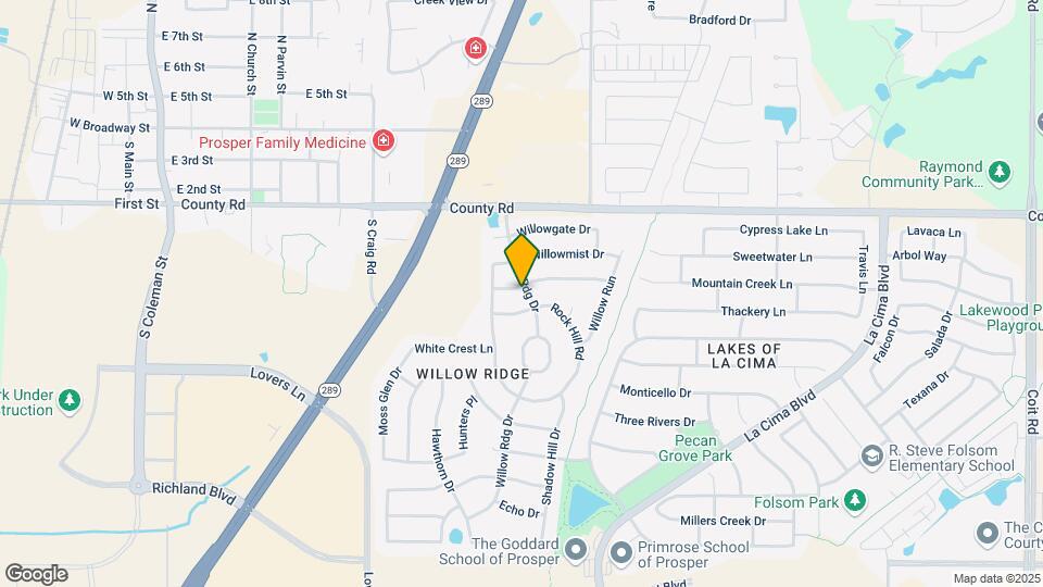 840 High Willow Dr Map and Location Details