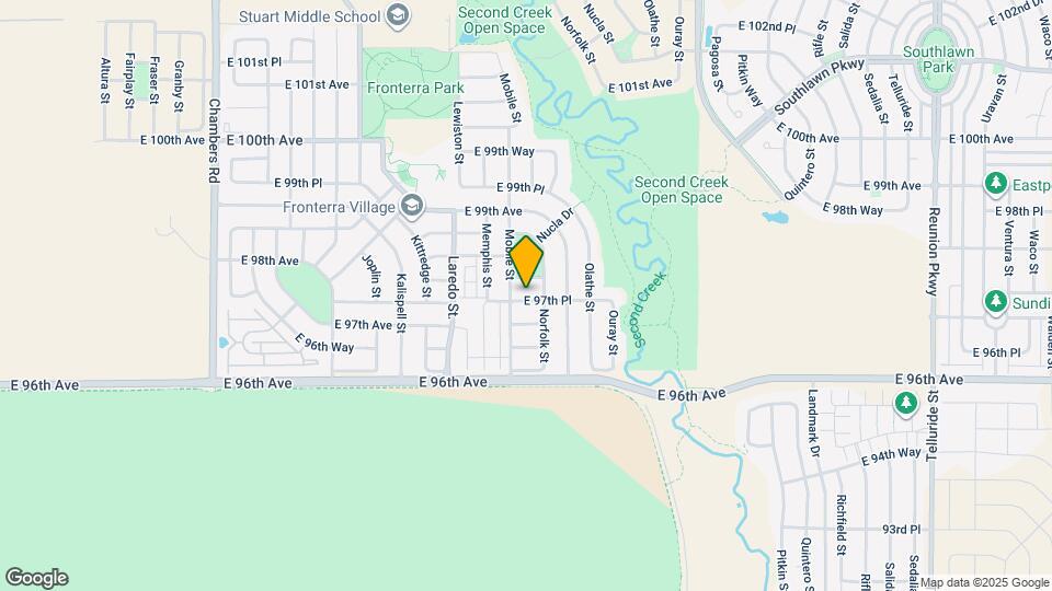 16447 E 97th Pl Map and Location Details