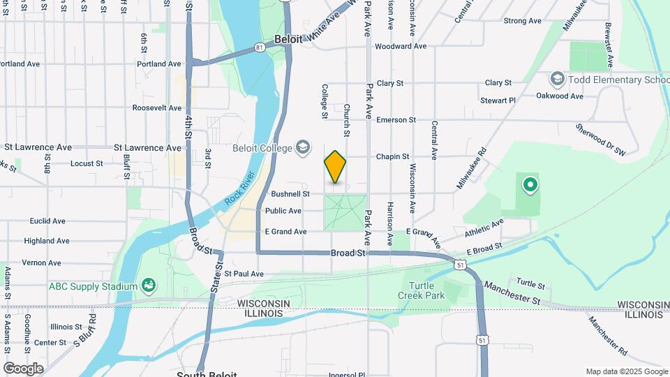 715 Bushnell St Map and Location Details