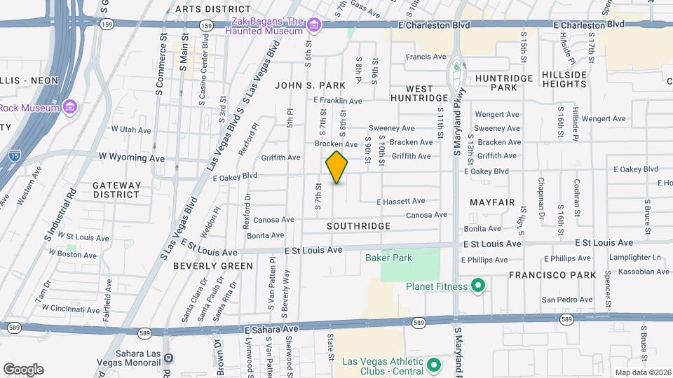 1707 S 8th St Map and Location Details