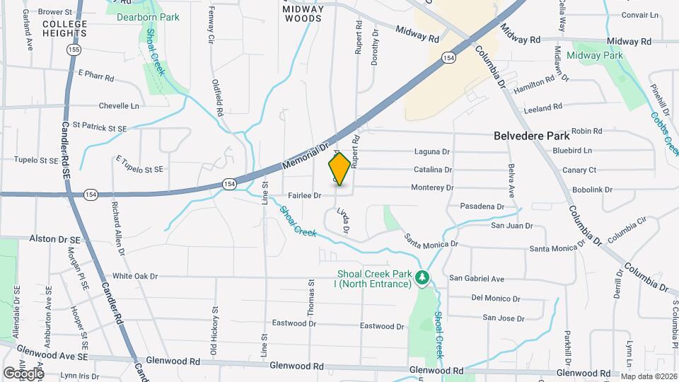 1560 Carter Rd Mapa y Detalles de la Ubicación