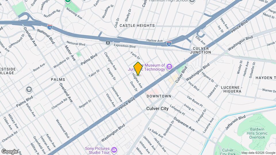 3722 Hughes Ave Map and Location Details