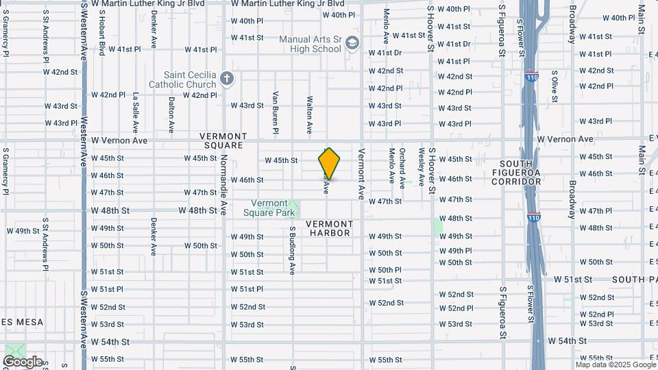 1054 W 46th St Map and Location Details