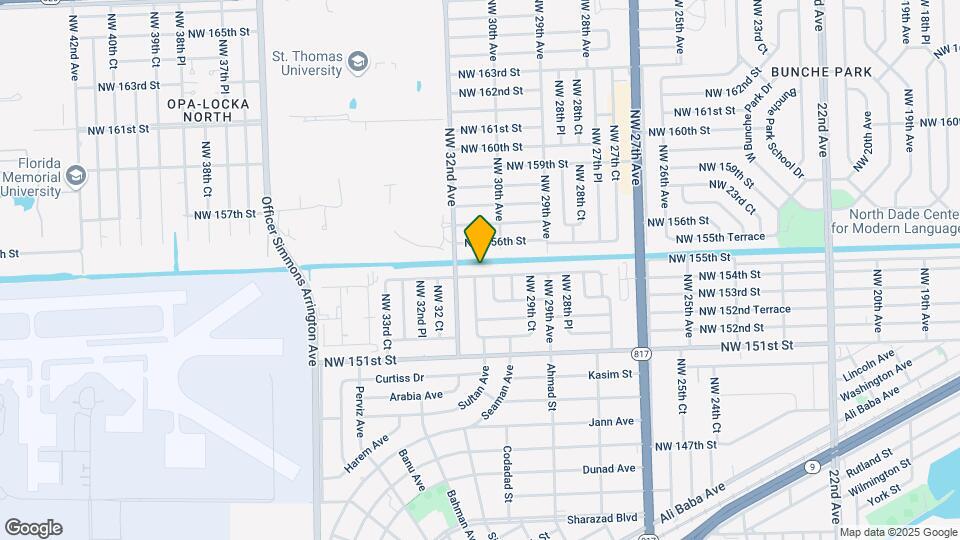3071 NW 154th Ter Map and Location Details