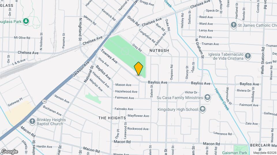 3738 Townes Ave Map and Location Details