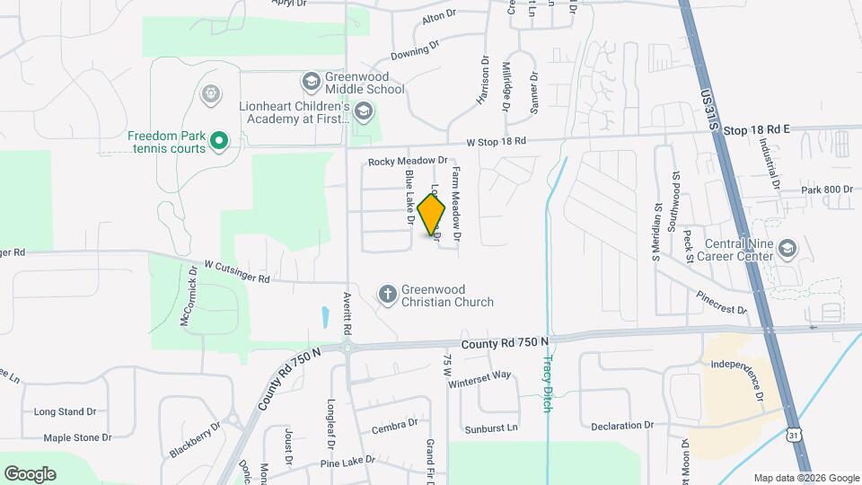 1880 Long Lake Dr Mapa y Detalles de la Ubicación