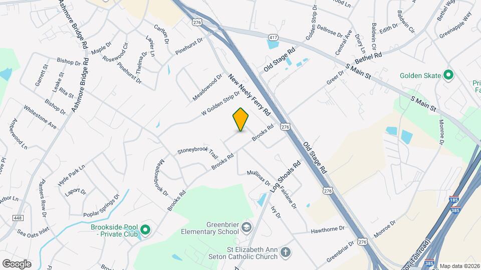 105 Brandybrook Ln Map and Location Details