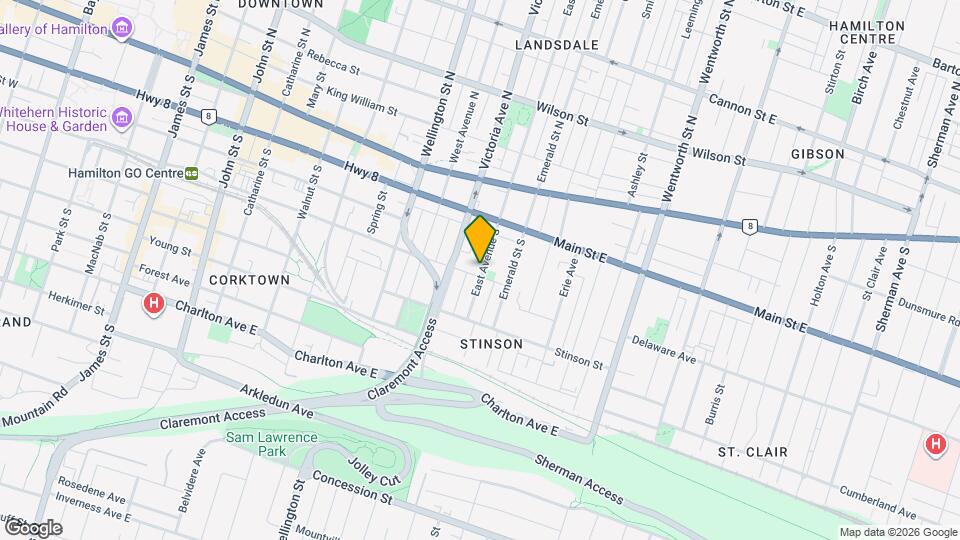 2 Bed Plus Den - 96 E Ave S Map and Location Details