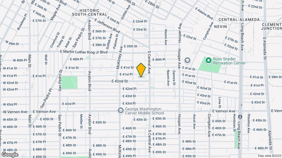 1017 E 42nd St Mapa y Detalles de la Ubicación
