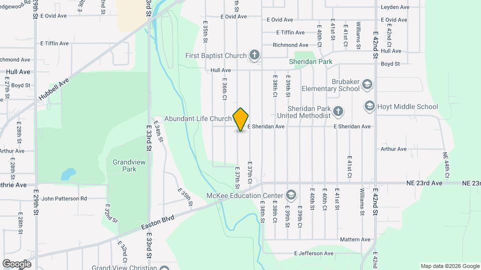 2515 E 37th St Map and Location Details