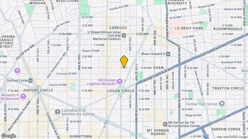 1224 R St NW Map and Location Details