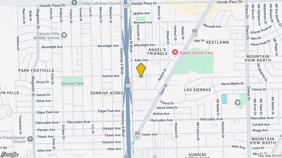 4426 Sunrise Ave Mapa y Detalles de la Ubicación