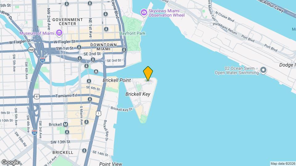 816 Brickell Key Dr Map and Location Details