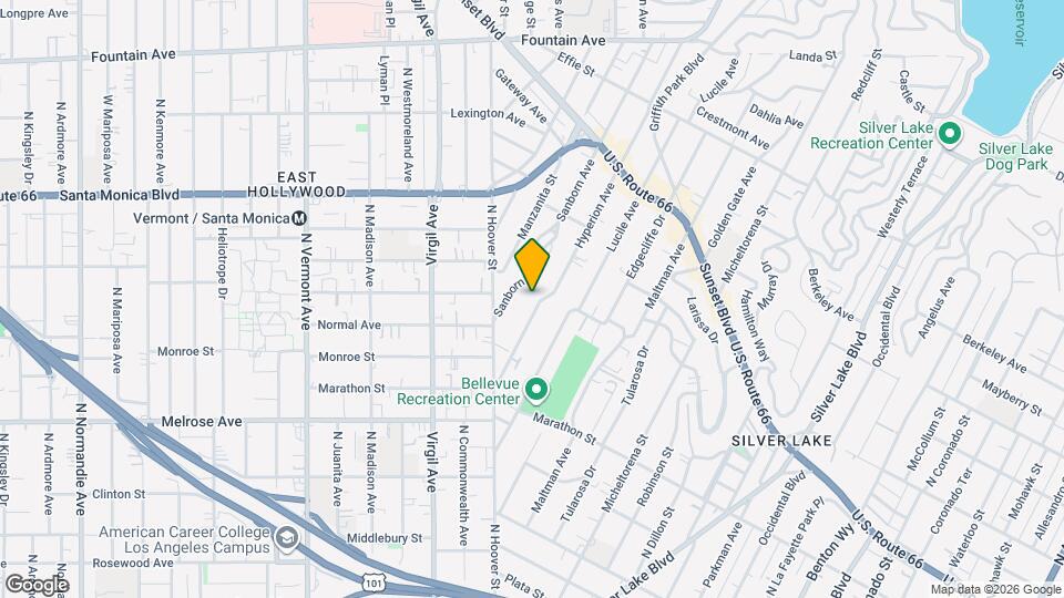 861 1/2 Hyperion Ave Map and Location Details