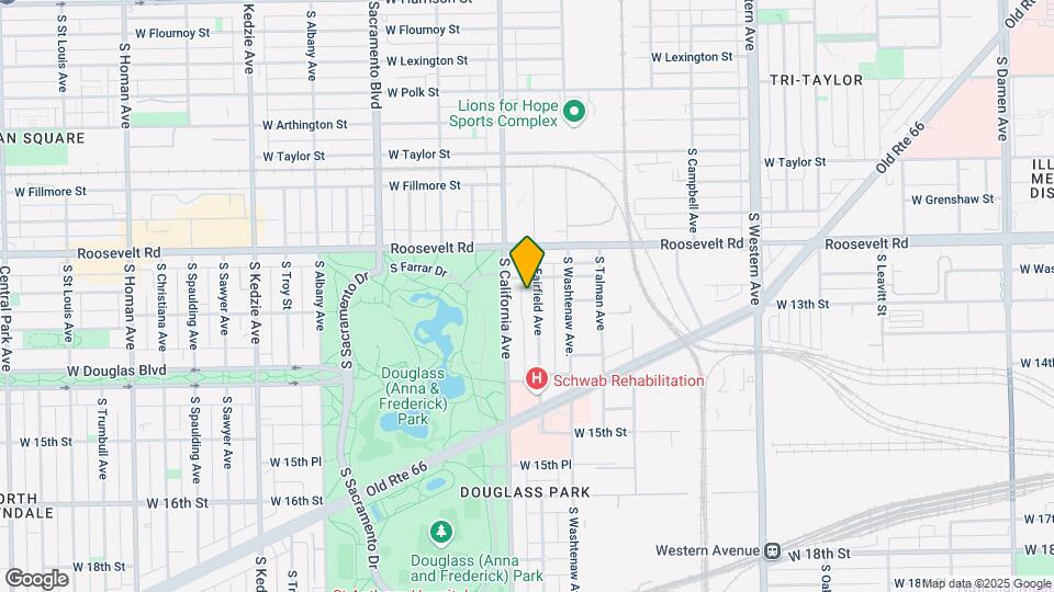 1246 S Fairfield Ave Map and Location Details