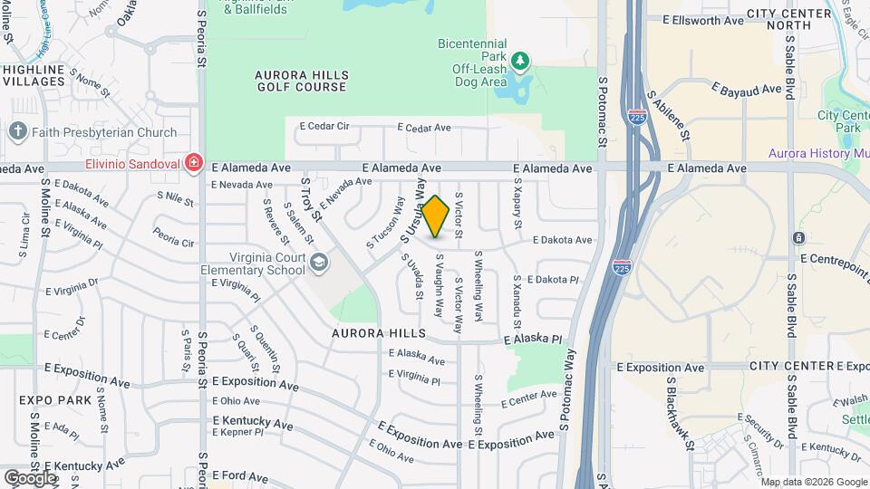 13157 E Dakota Ave, Unit Z Mapa y Detalles de la Ubicación