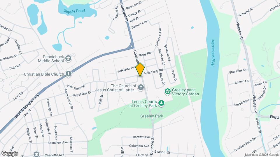 116 Concord St Map and Location Details