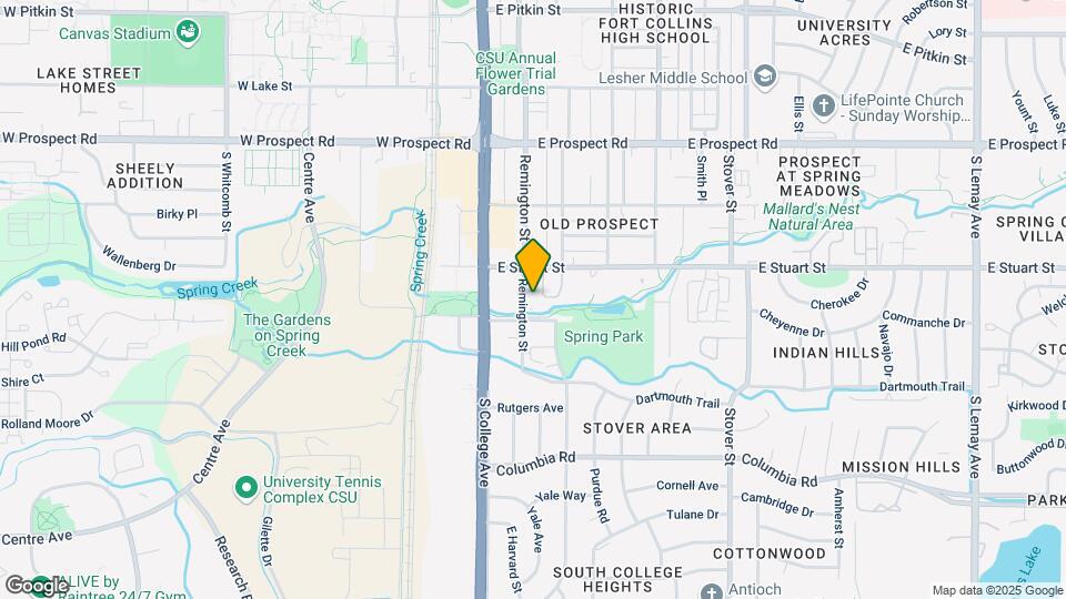 1816 Remington St Map and Location Details