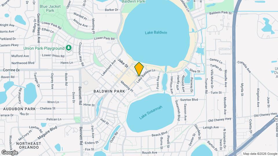1570 Lake Baldwin Ln Map and Location Details
