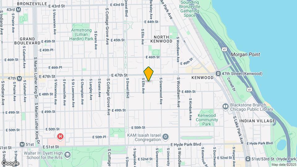4721 S. Ellis Avenue Mapa y Detalles de la Ubicación
