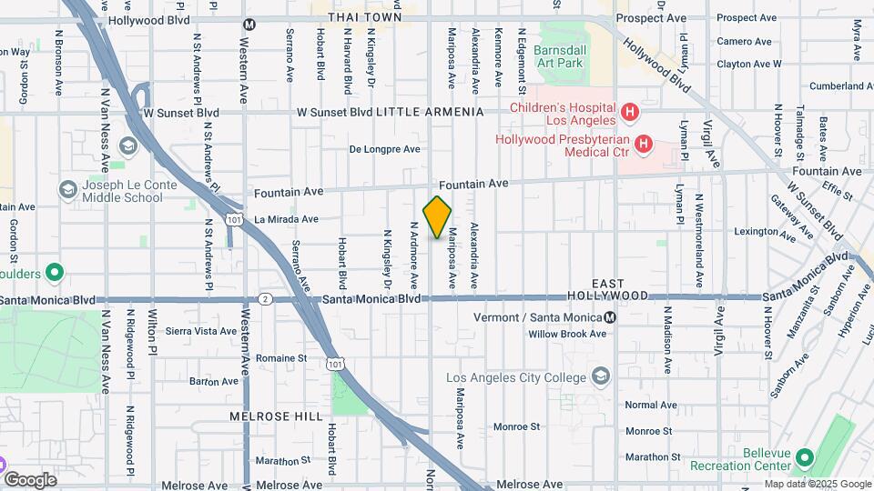 1168 N Normandi Ave Map and Location Details