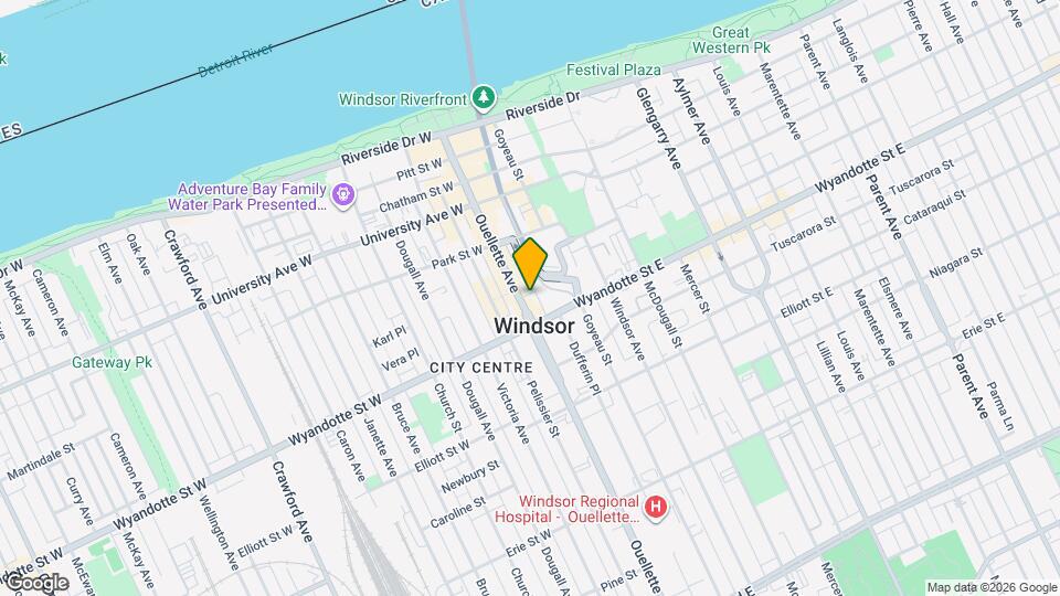 540 Ouellette Ave Map and Location Details